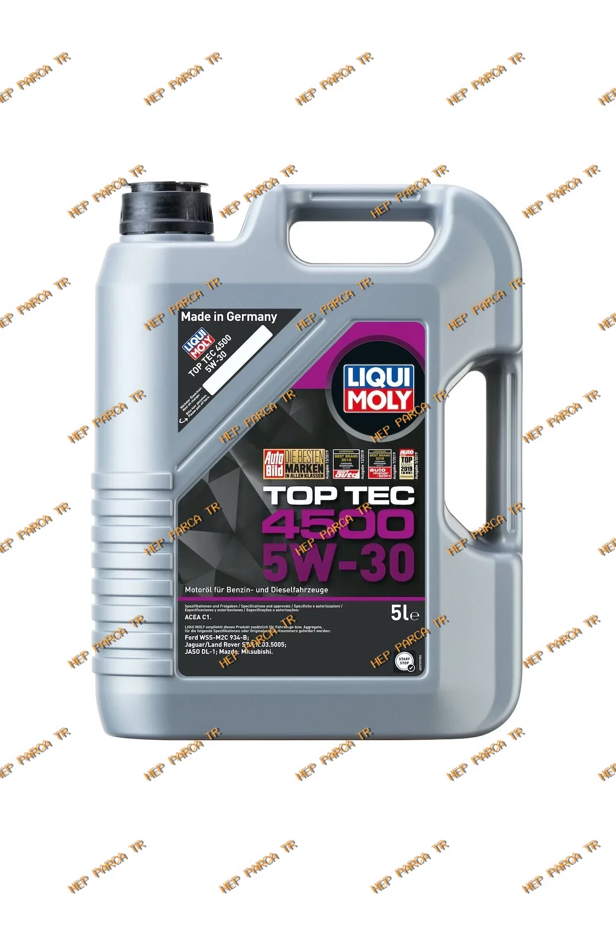 (2318) LIQUI MOLY 5W30 Motor Yağı Tam Sentetik TOP TEC 4500 5 Litre