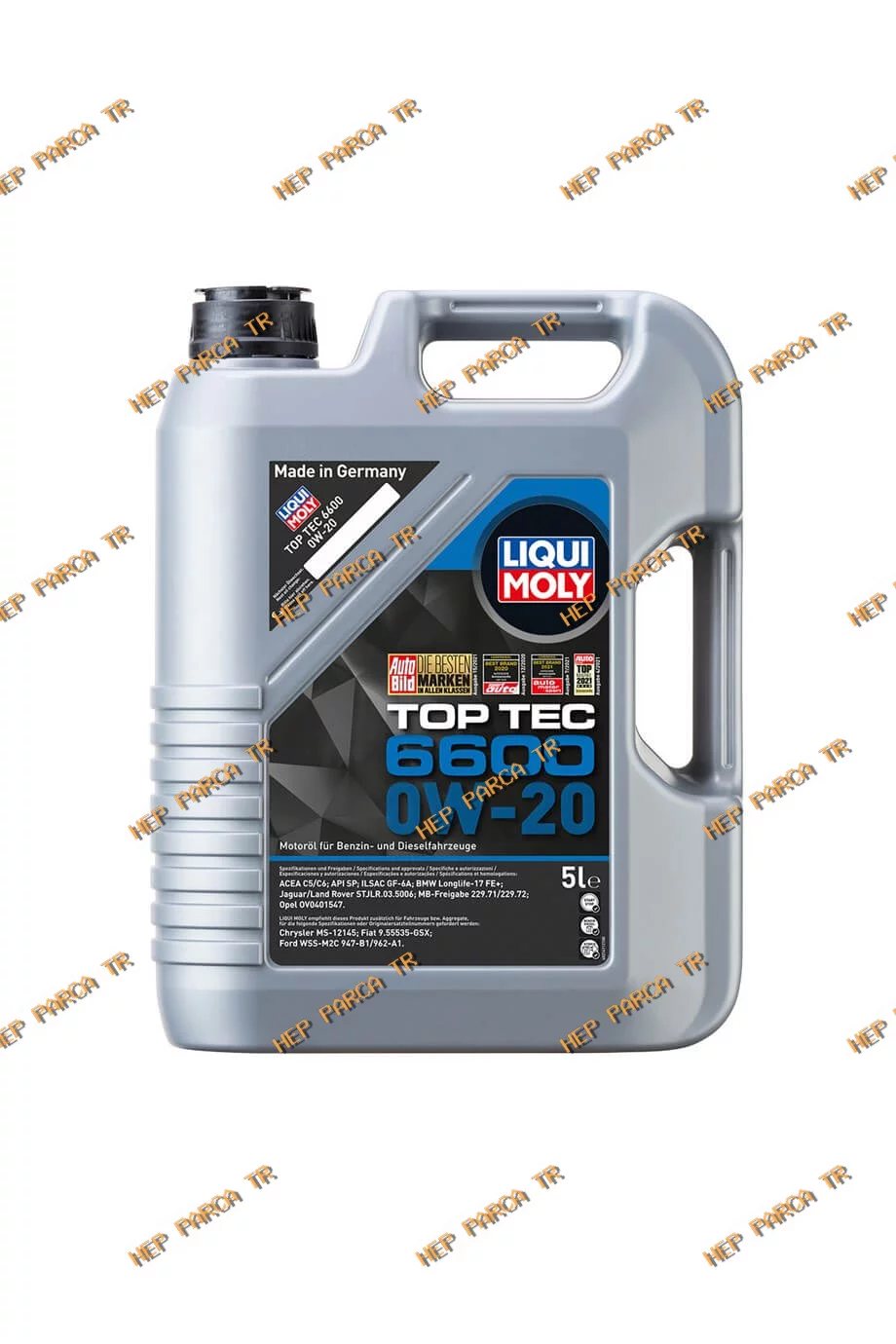 (21411) Liqui Moly 0W20 Motor Yağı Top Tec 6600 5 Litre